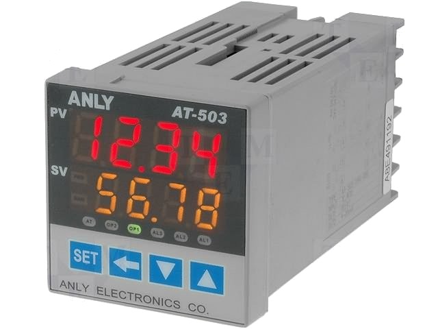 Temperature controller (48x48) 100-240VAC input 4-20mA AT503-4141000 - imagine 3